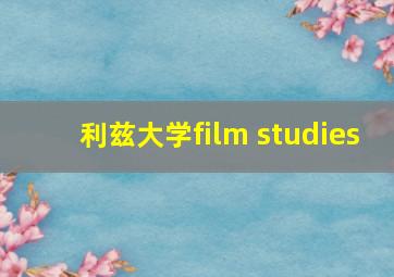 利兹大学film studies